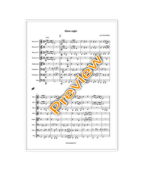 Silent night (4Hrn/Euph/2Tbn/Tb)