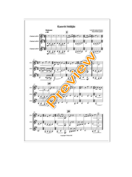 Karavīri bēdājās (Klarnešu trio)